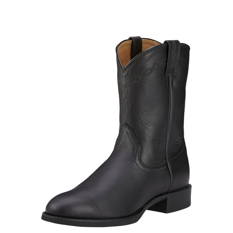 Ariat Western Laarzen Goedkoop Kopen Heritage Roper Heren Zwart